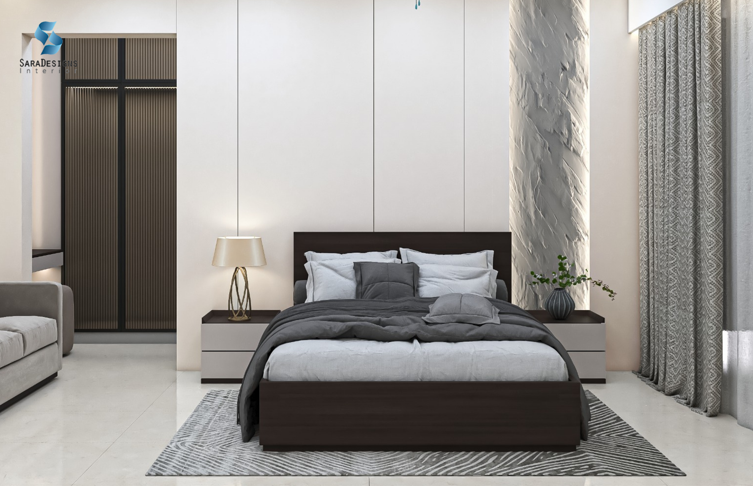 Master Bedroom Interior Design in South City 1