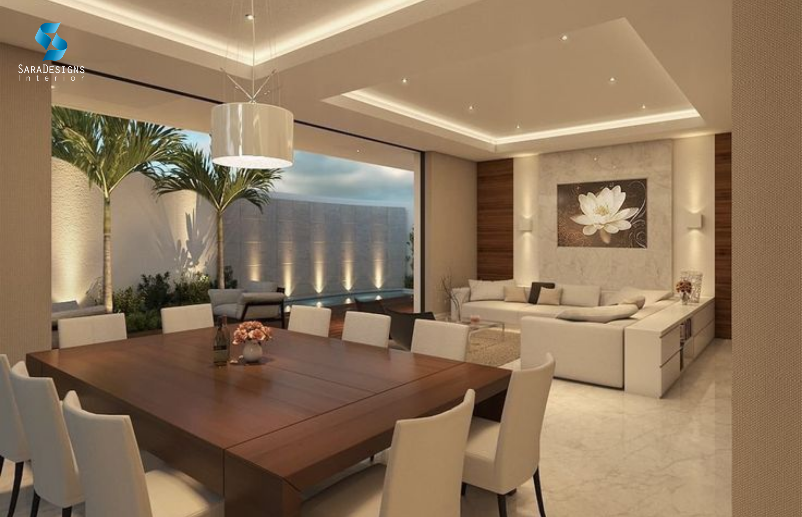 Living Room Interior Designs in DLF Phase 1
