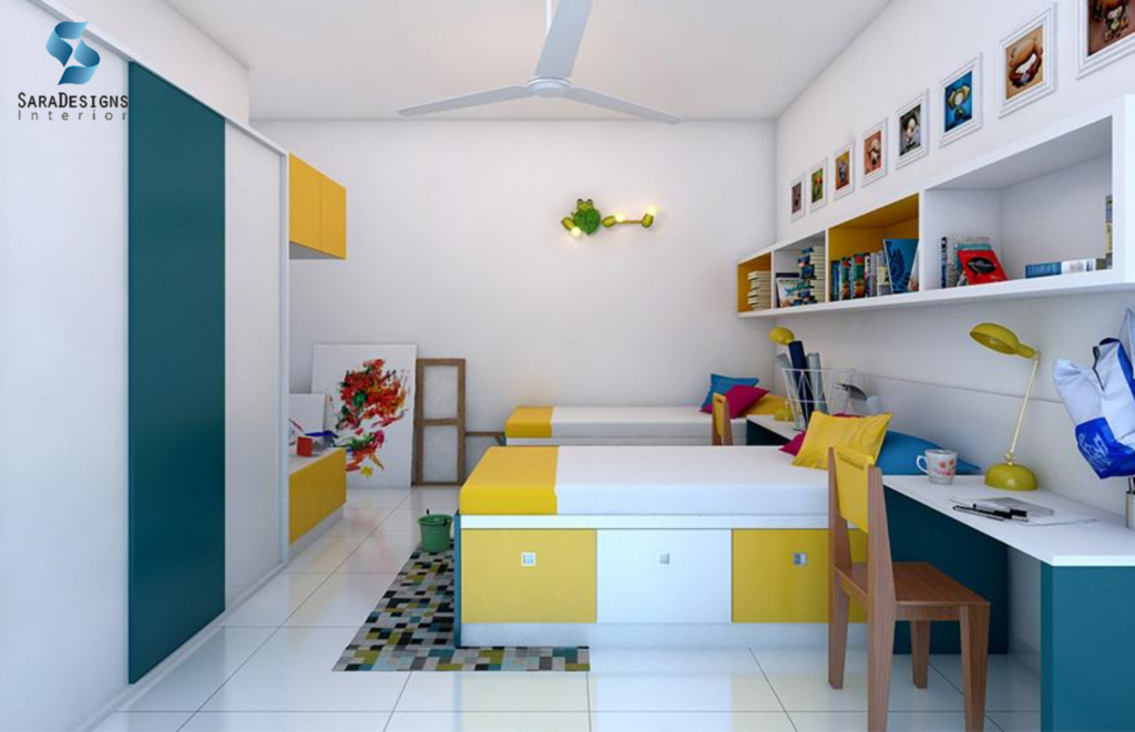 Yellow & Teal Bedroom Designs