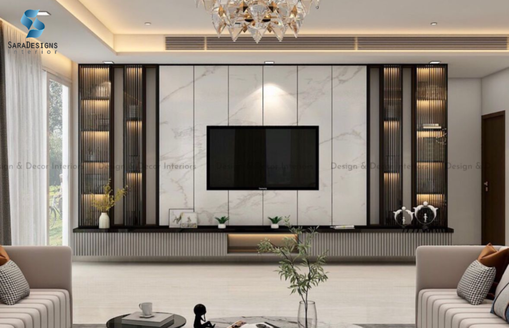 Glass & Metal TV Unit Designs