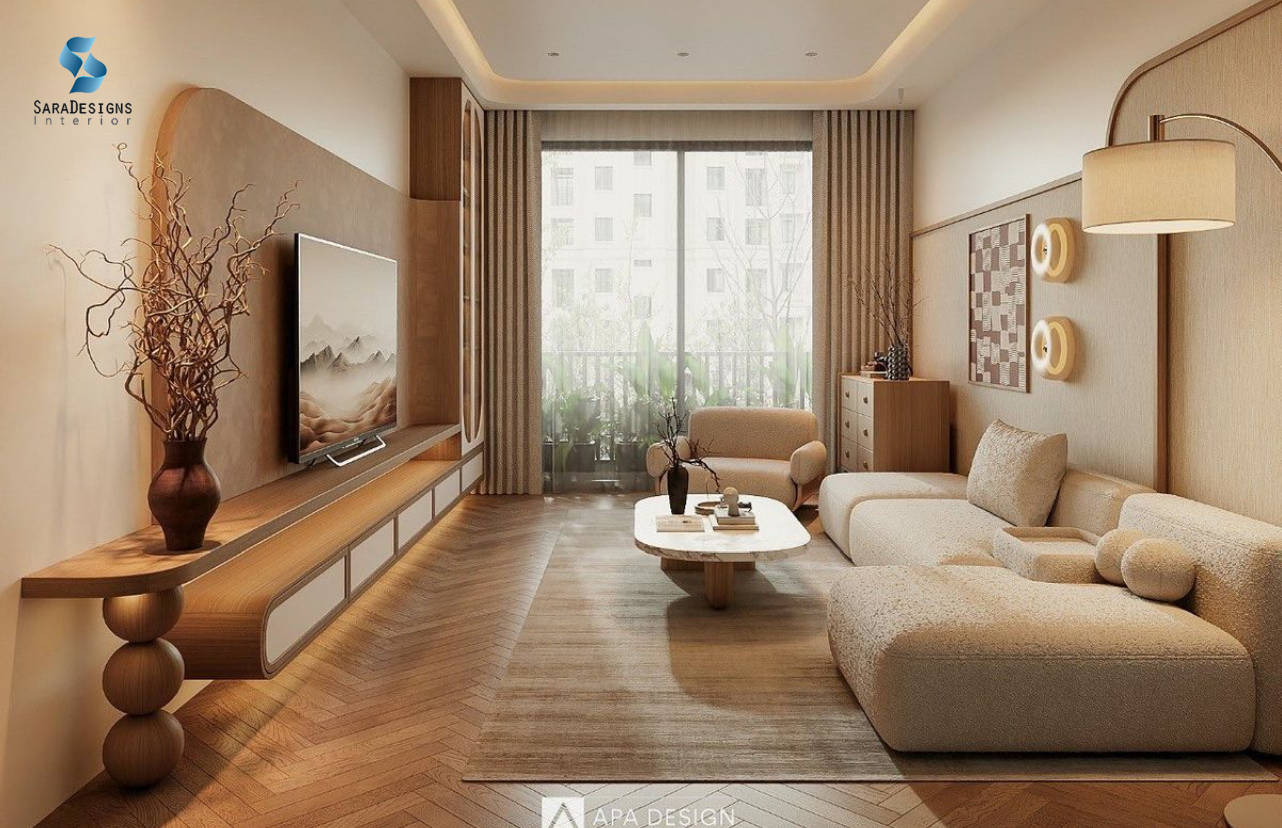 Japandi Style Living Room designs