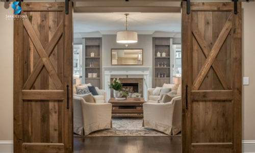Barn Door in Modular Kitchen