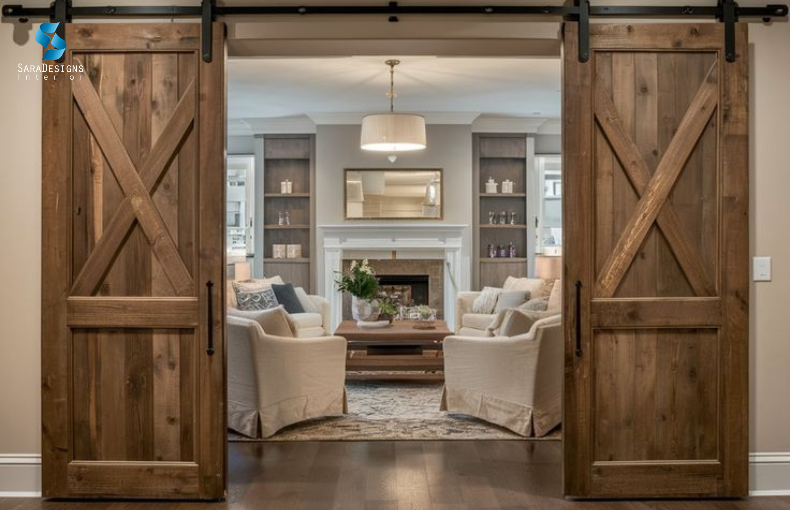 Barn Door in Modular Kitchen