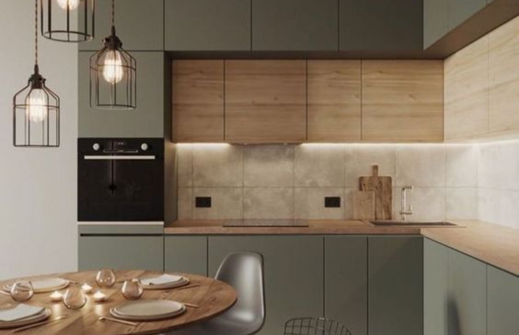 Wooden Tiles for Kitchen Interiors
