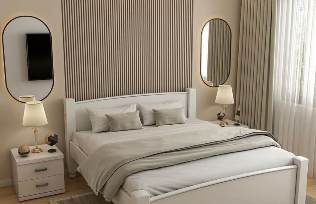 Fluted Panels for Bedroom wall