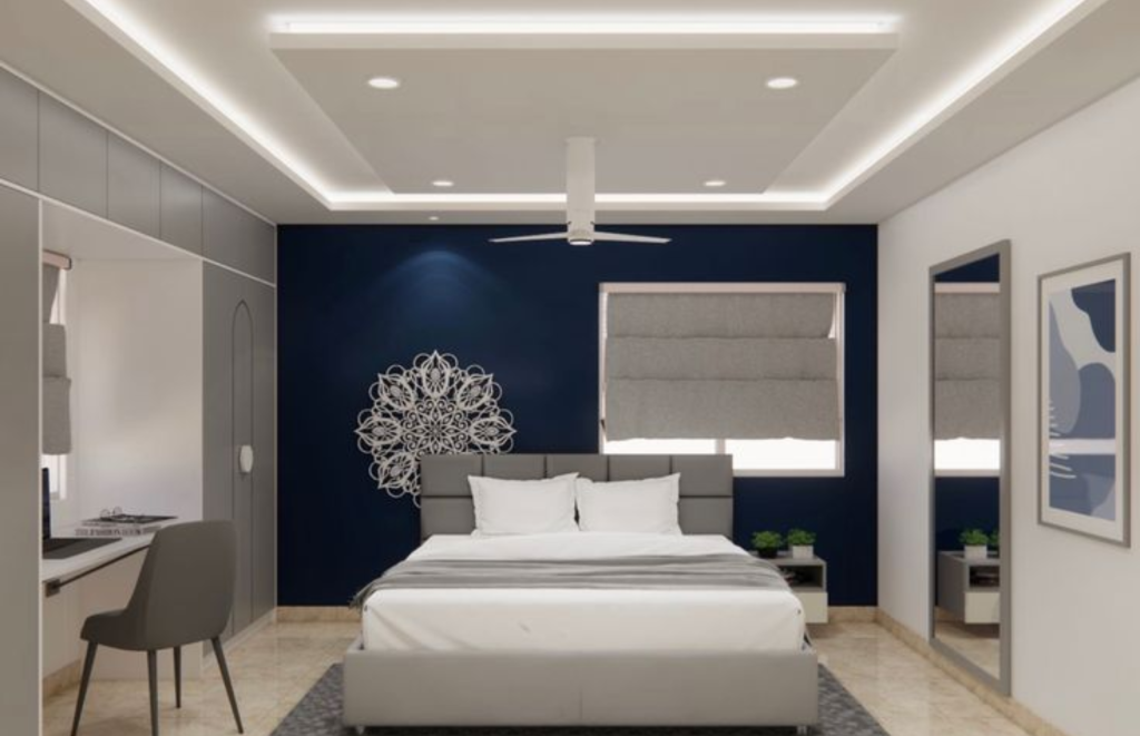 Modular Bedroom Designs with a single seater Couch