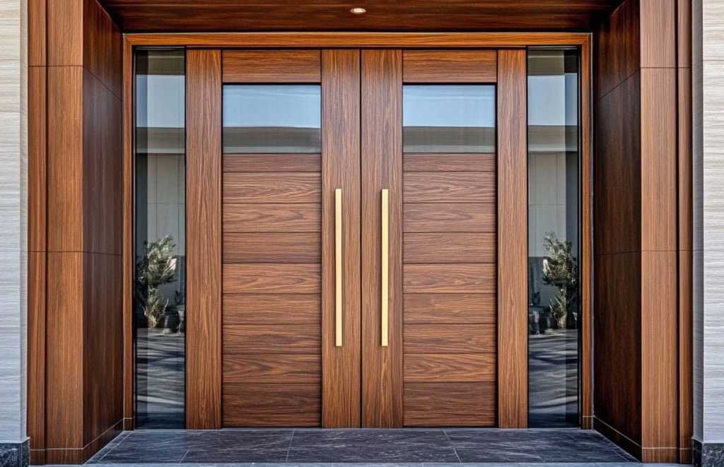 Rustic Wooden Main Door Design
