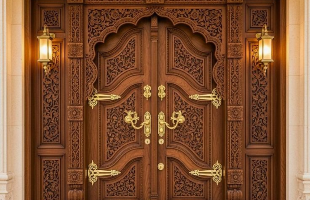 Carved Wooden Main Door Design