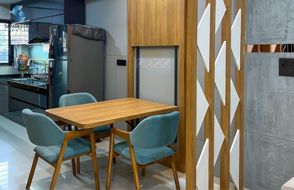 Wall Mounted wooden dinning table