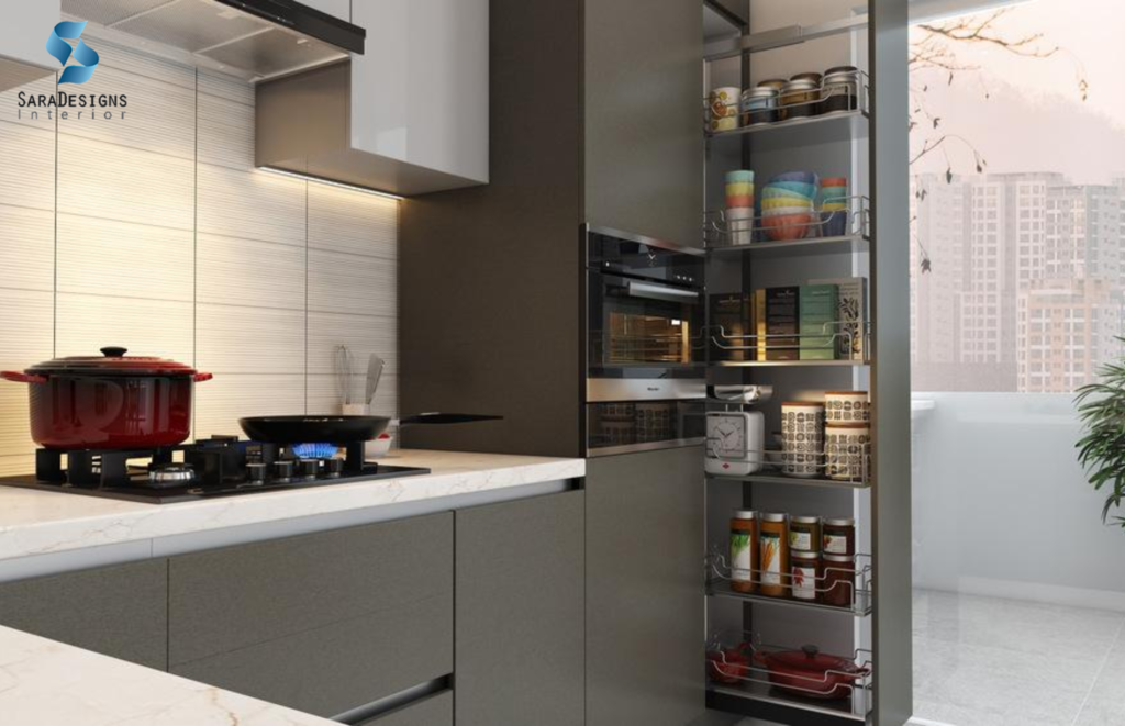 Tall, Slim Storage Cabinets for small kitchen