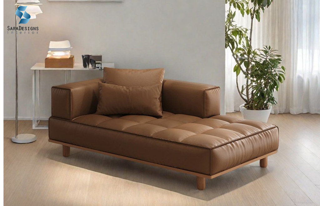 Luxe Leather Chaise Lounge
