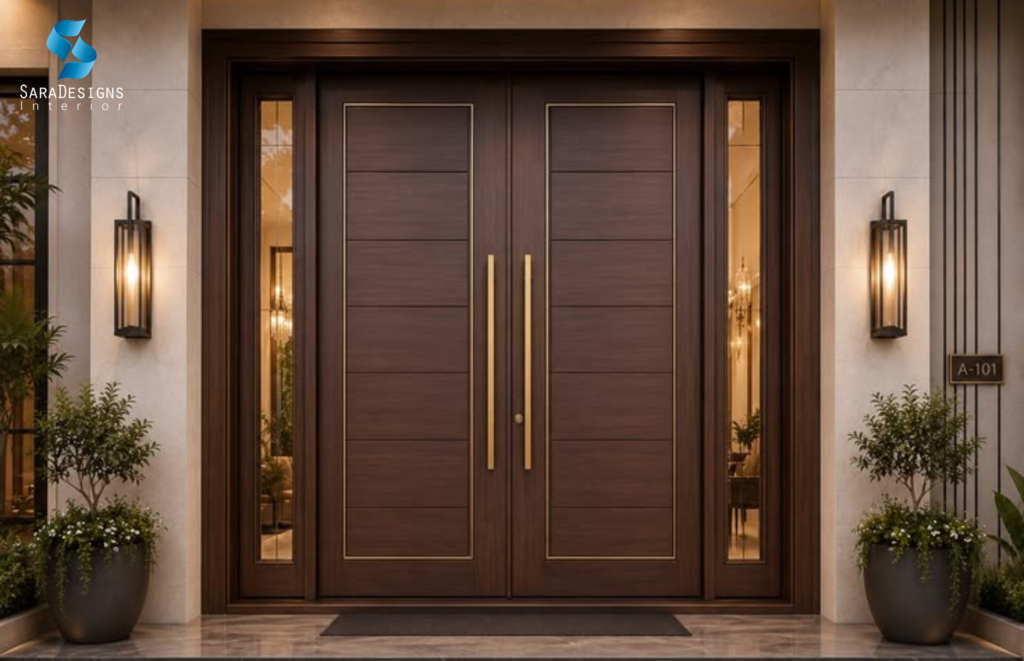 Rustic Wooden Main Door Designs
