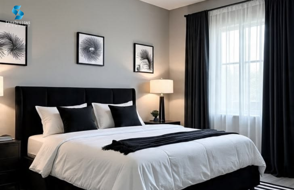 Black and Grey Bedroom Interior Designs