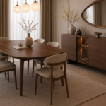 Traditional Oval shape Dinning Table in Living room
