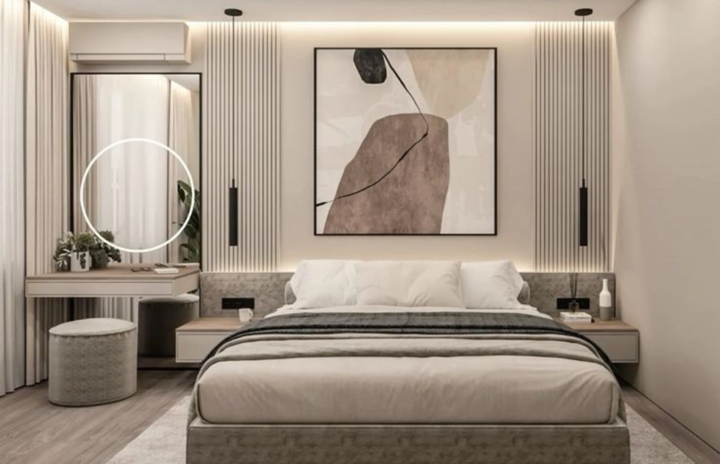 Cosy Luxury Bedroom with layered bedding