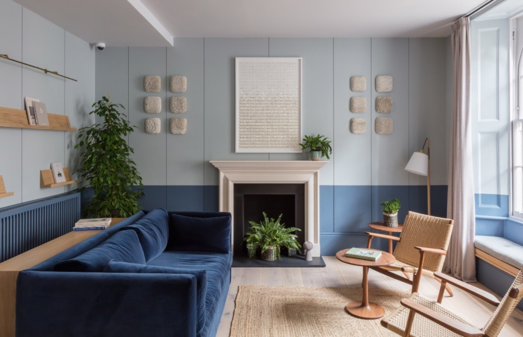 Blue and Grey Living Room Designs
