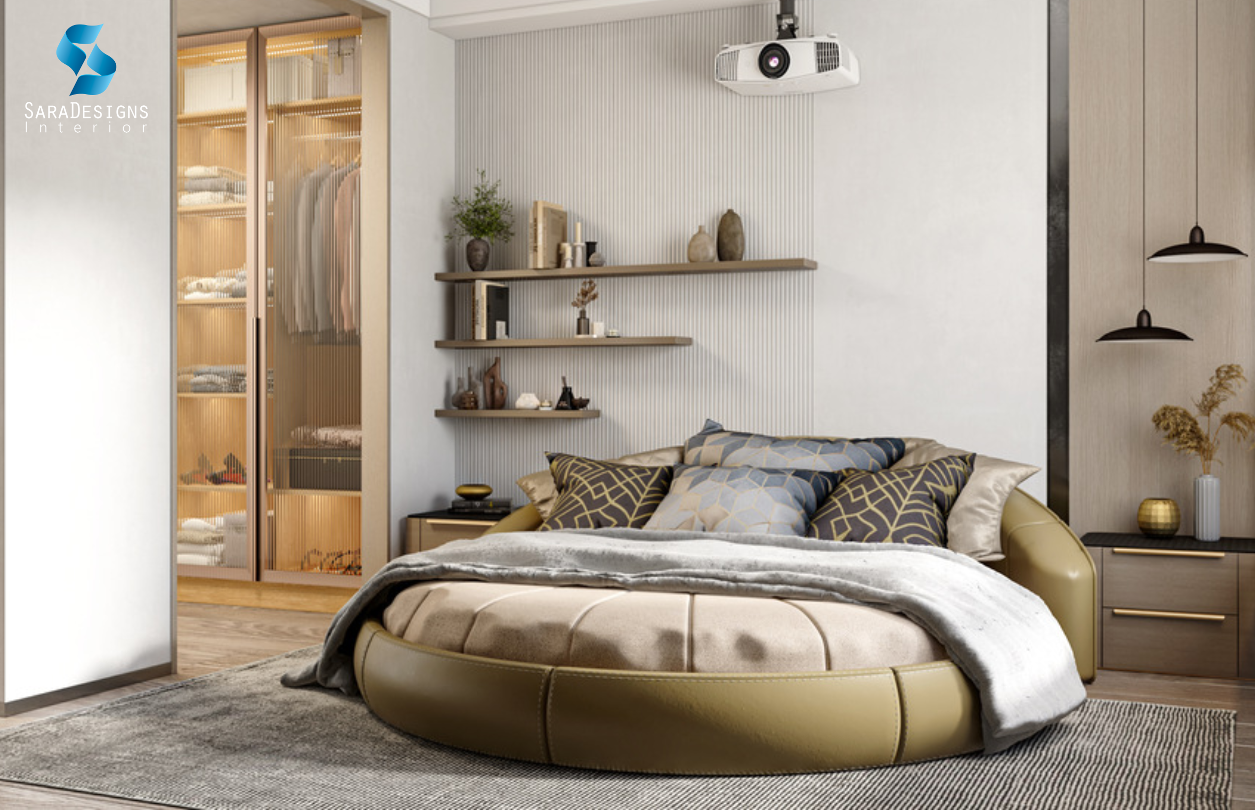 Round Bed Designs Ideas