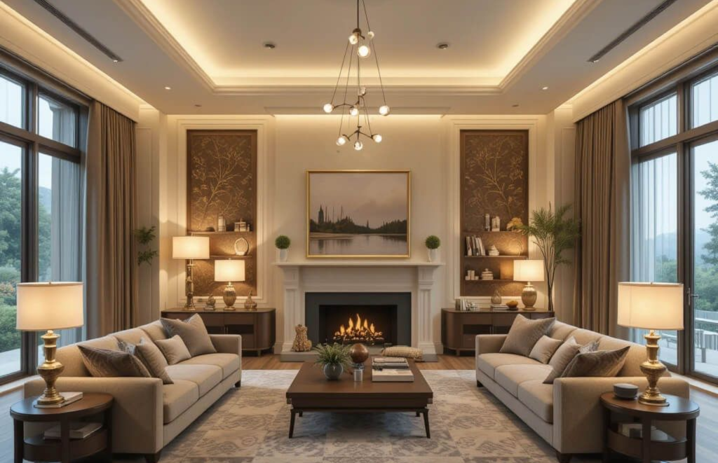 Hanging Profile Light designs in ceiling Perfect for Living room