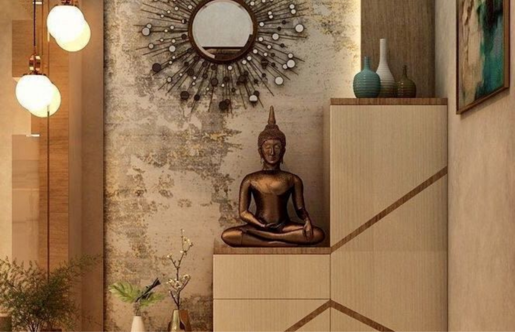 Buddha Statue in living room for Home decor