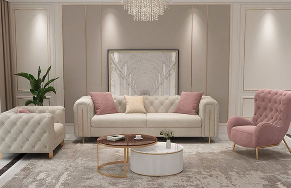Modern Living room designs with Pastels colours