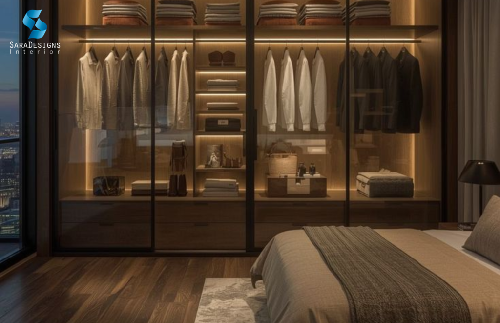 Wardrobe profile lights designs
