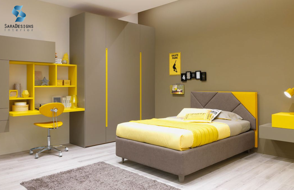 Sunny Yellow kids bedroom interior designs