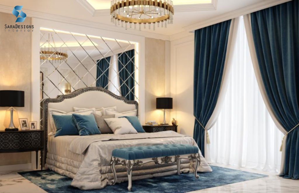 Use mirror to make small bedroom looks bigger