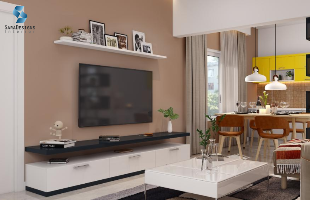 Pastel Colour wall designs for Living room