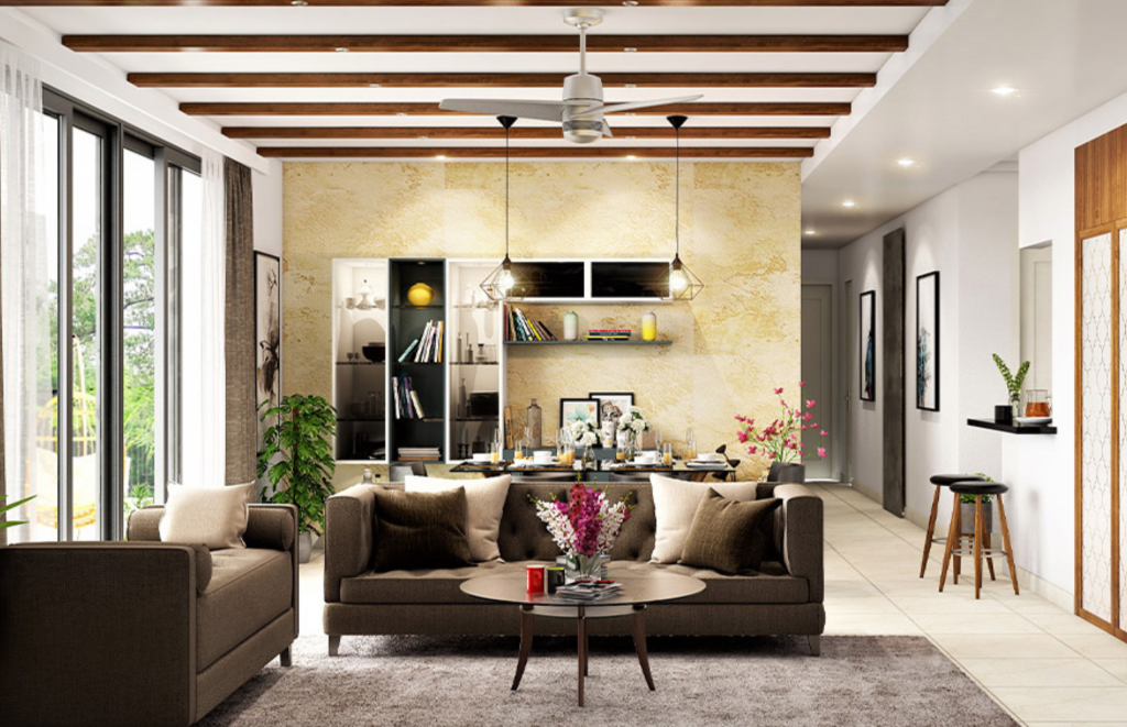 Wooden False Ceiling Designs for Living room