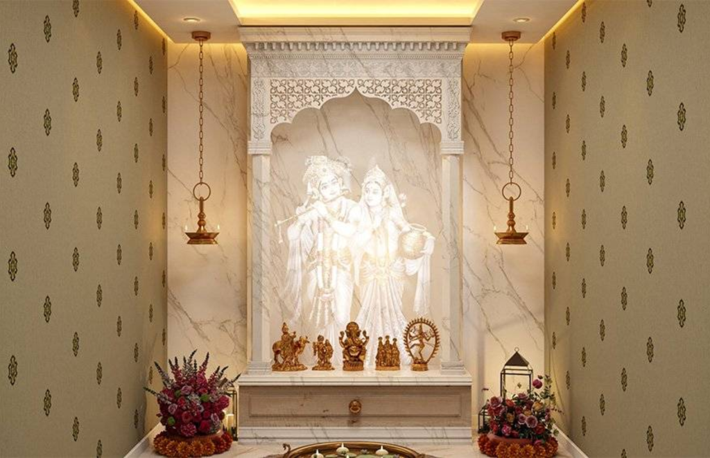 Marble Pooja Room Designs