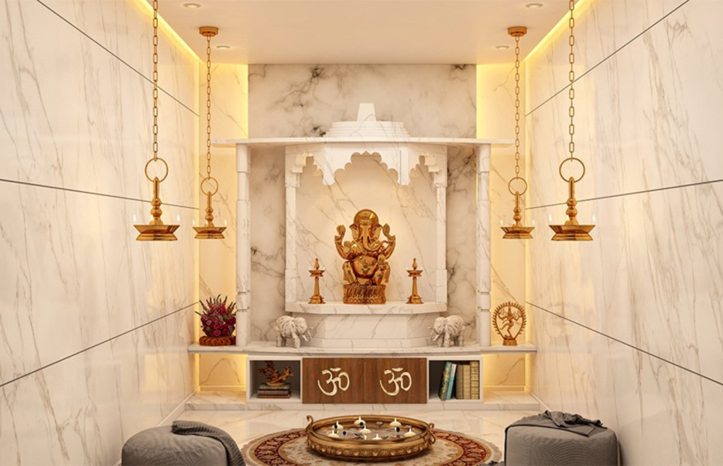 Marble Pooja Room Designs