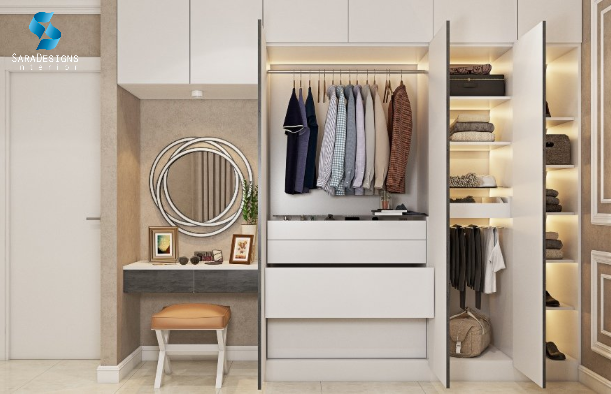 Modular Wardrobe plus dressing unit