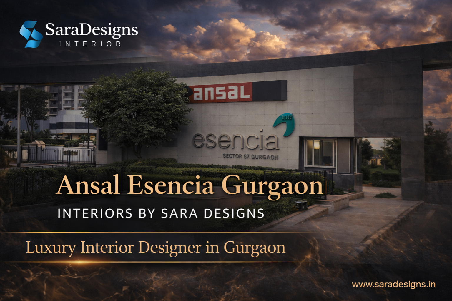 Ansal Esencia Gurgaon Interior by Sara Designs
