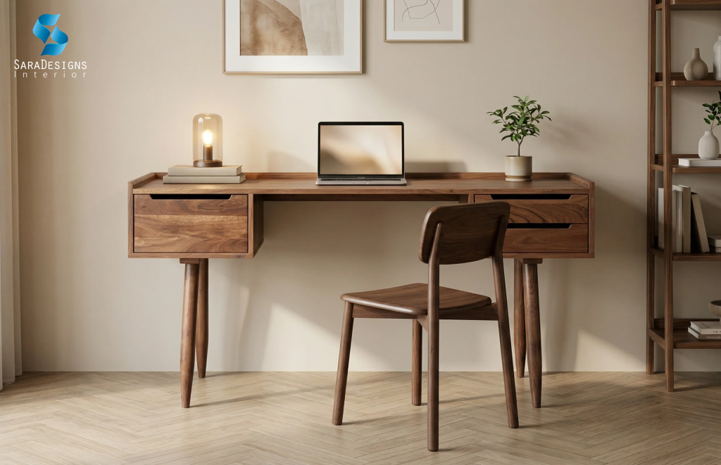 Minimal Wooden Study Table