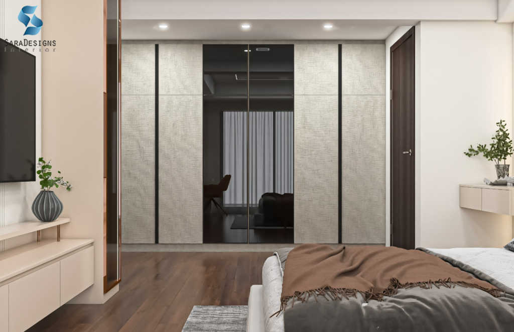 Bedroom 3D Visual of Wardrobes