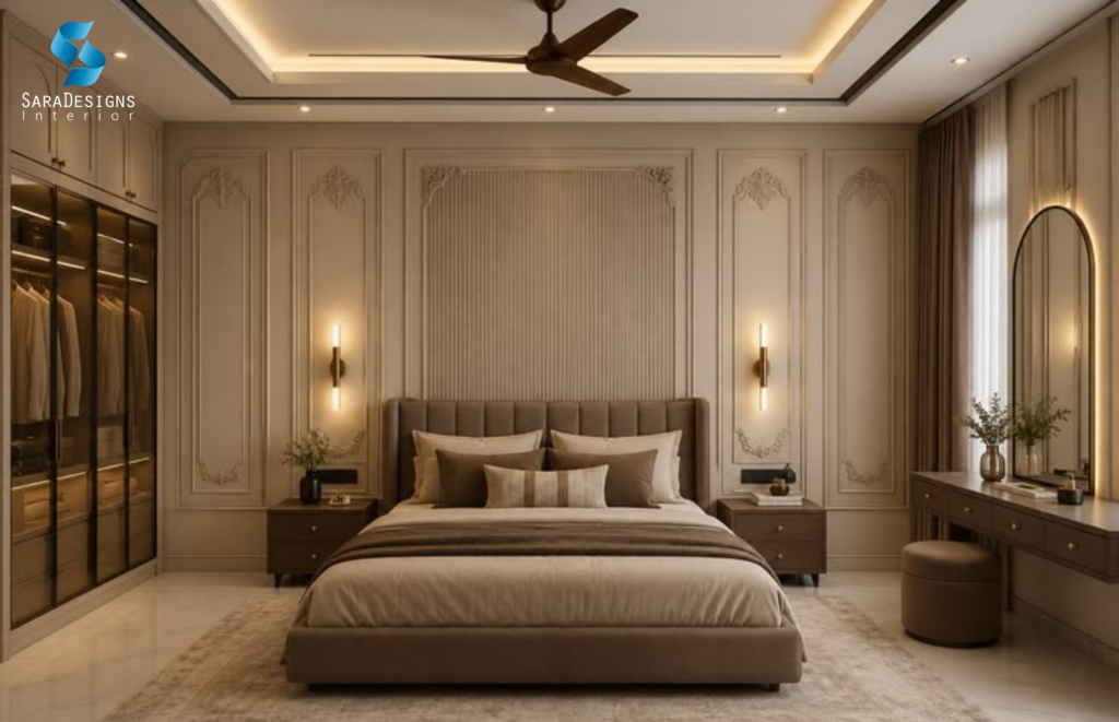 Master Bedroom Interior Design in Amaryllis