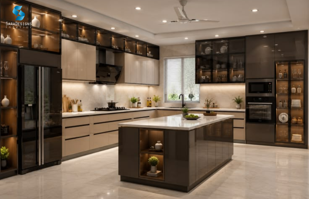 Kitchen Interior Designs in Trump Tower Gurgaon