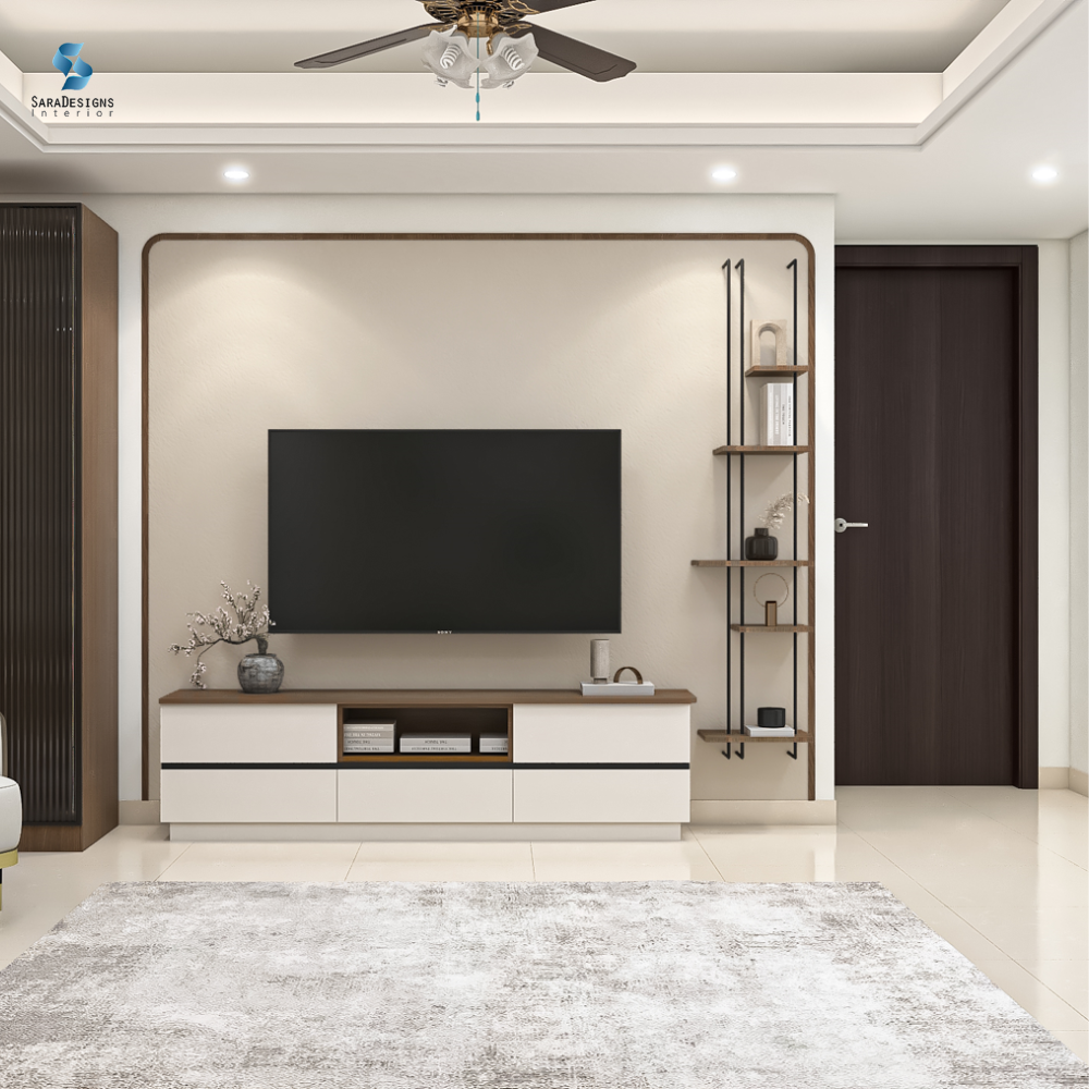 Living Room TV Unit Designs at Platinum Tower