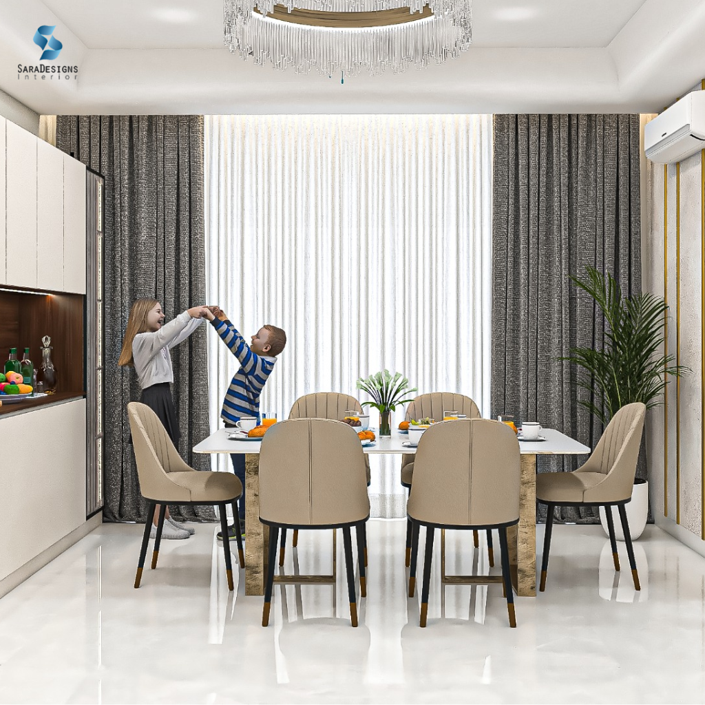 Dinning Area at Living Room at IREO Victory Valley, Sector 67, Gurgaon