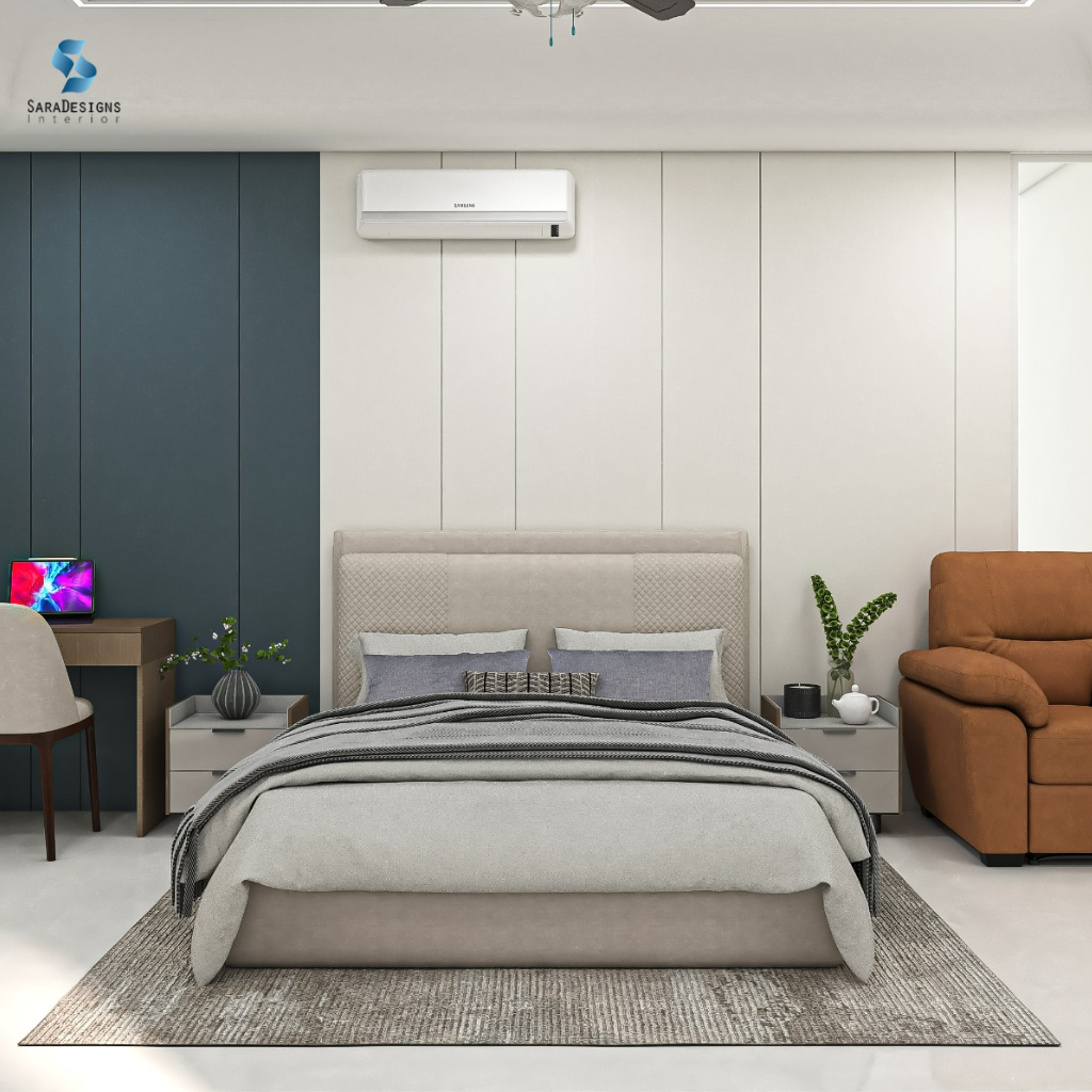 Master Bedroom Interior Designs at IREO Victory Valley, Sector 67, Gurgaon