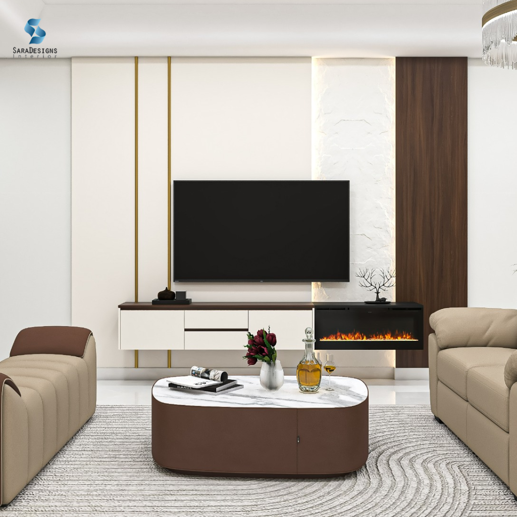 TV Unit Designs at IREO Victory Valley, Sector 67, Gurgaon